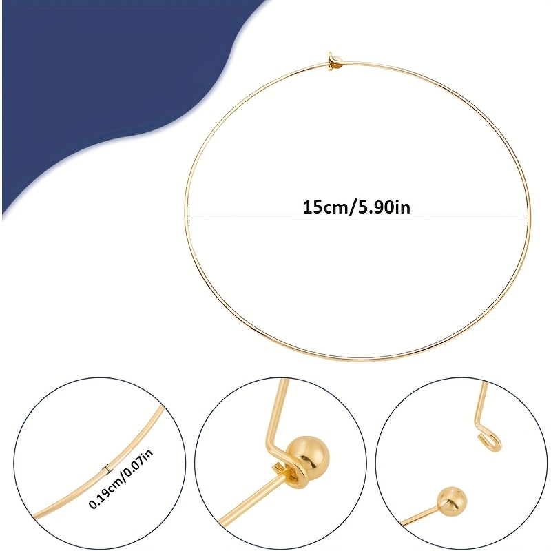 Plain Metal Choker Necklace Set, Gift for Women
